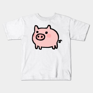 Cute Cartoon Piggy Kids T-Shirt